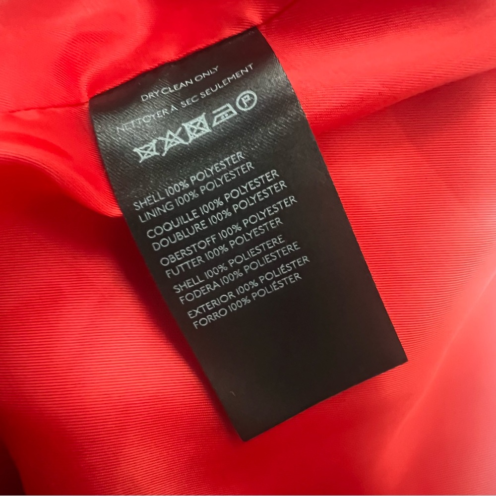 By Anthropologie Red Buttondown Duster Coat - Picture 9 of 9